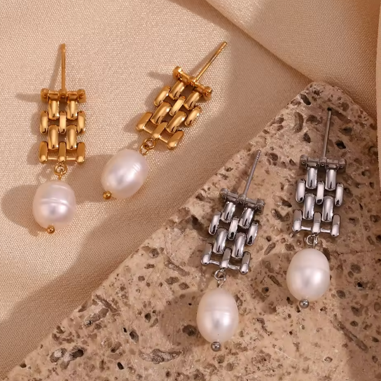 Pearl Earings Chain